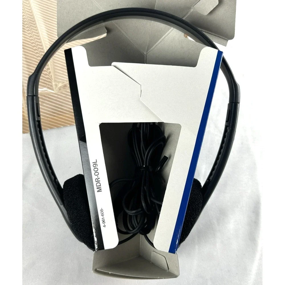 Vtg 90s Sony Walkman MDR-009 L Stereo Headphones On Ear New Open Package Japan